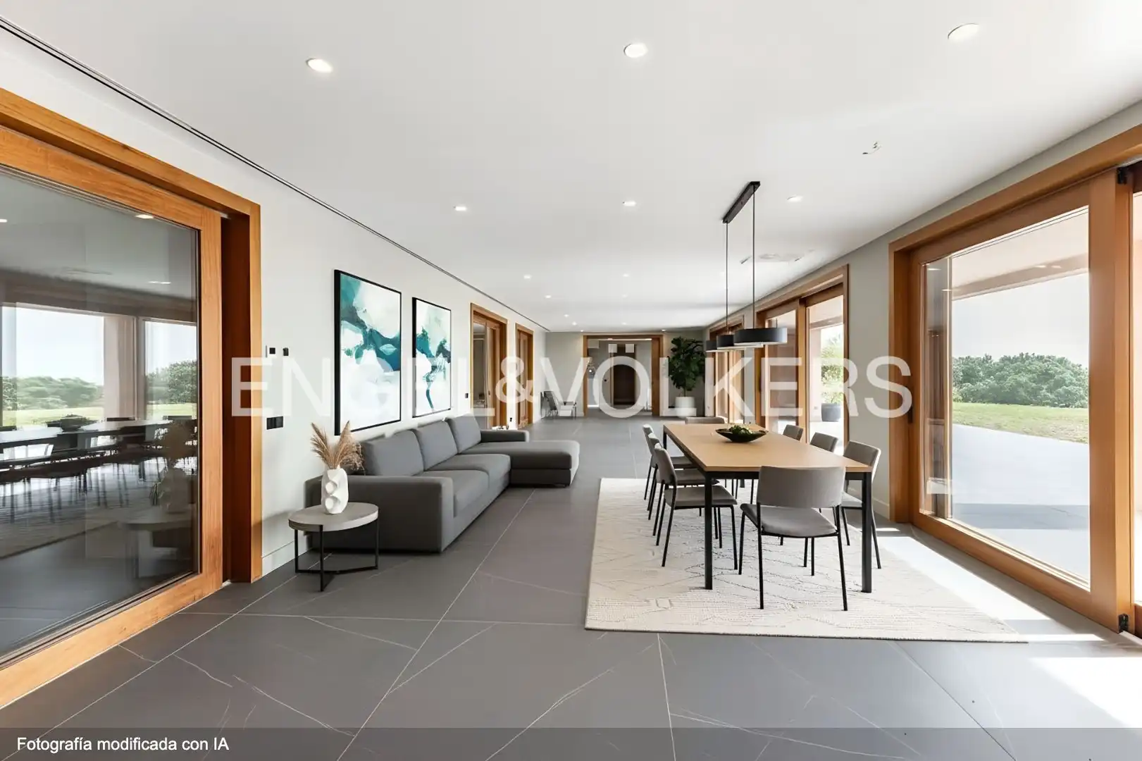Wohnzimmer von Country house zum Verkauf in Sant Andreu de Llavaneres mit Klimaanlage, Heizung und Privatgarten