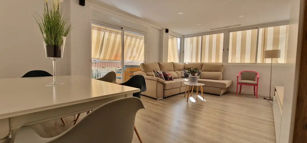 Sala de estar de Piso en venta en Santa Pola con Terraza y Amueblado