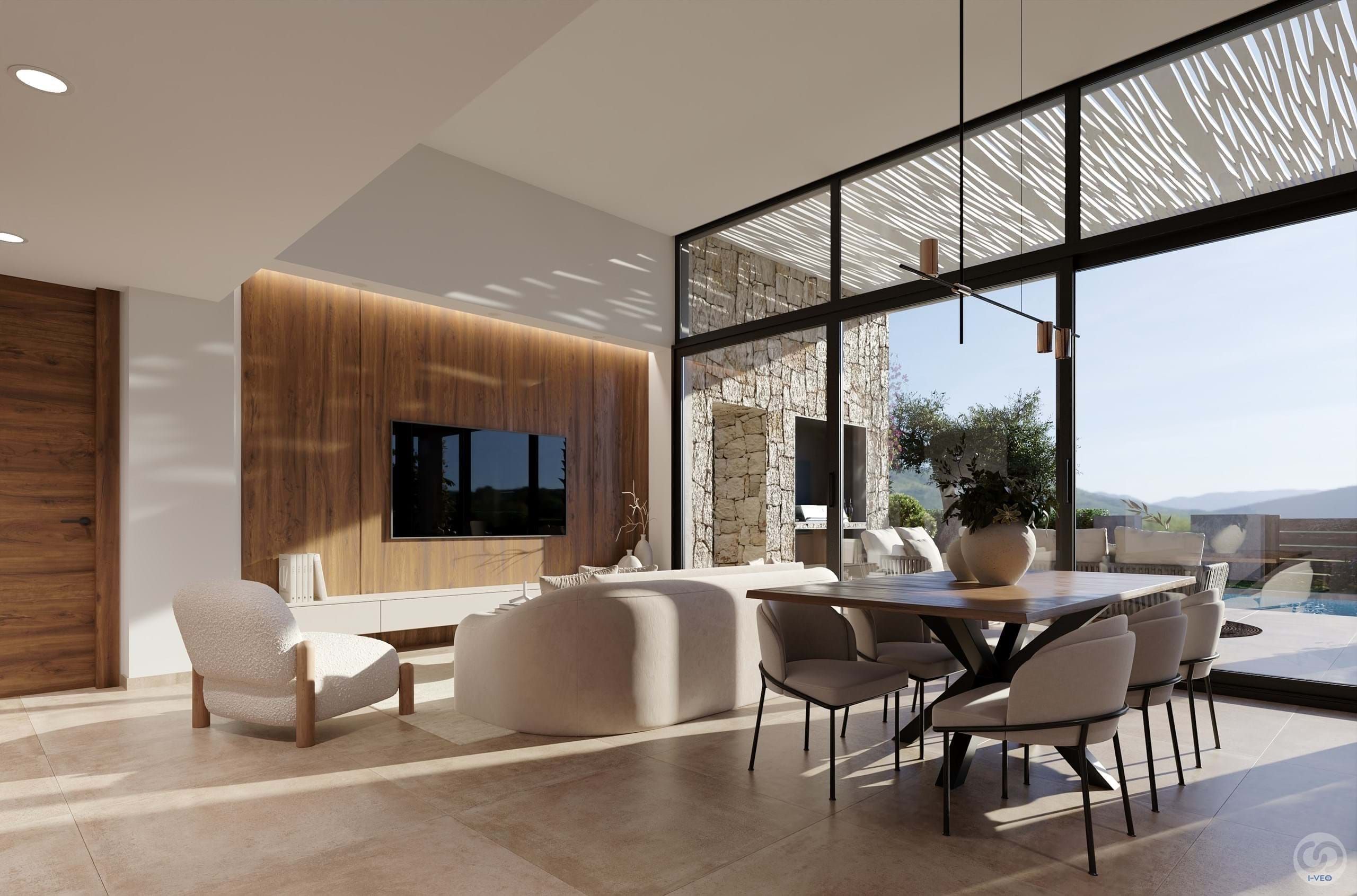 Sala d'estar de Casa o xalet en venda en Cuevas del Almanzora amb Aire condicionat, Jardí privat i Terrassa