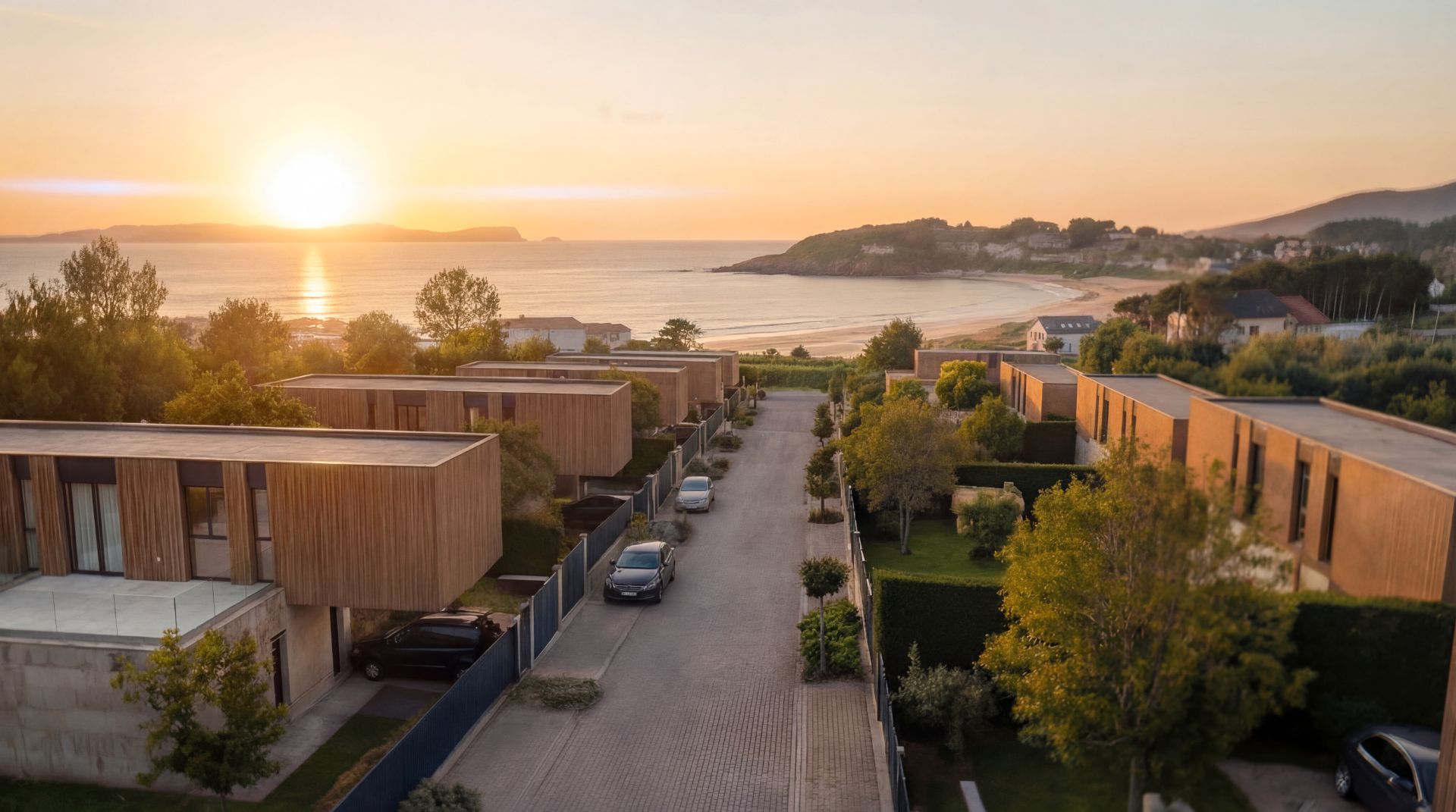 Vista exterior de Casa o xalet en venda en Sanxenxo amb Calefacció, Jardí privat i Terrassa