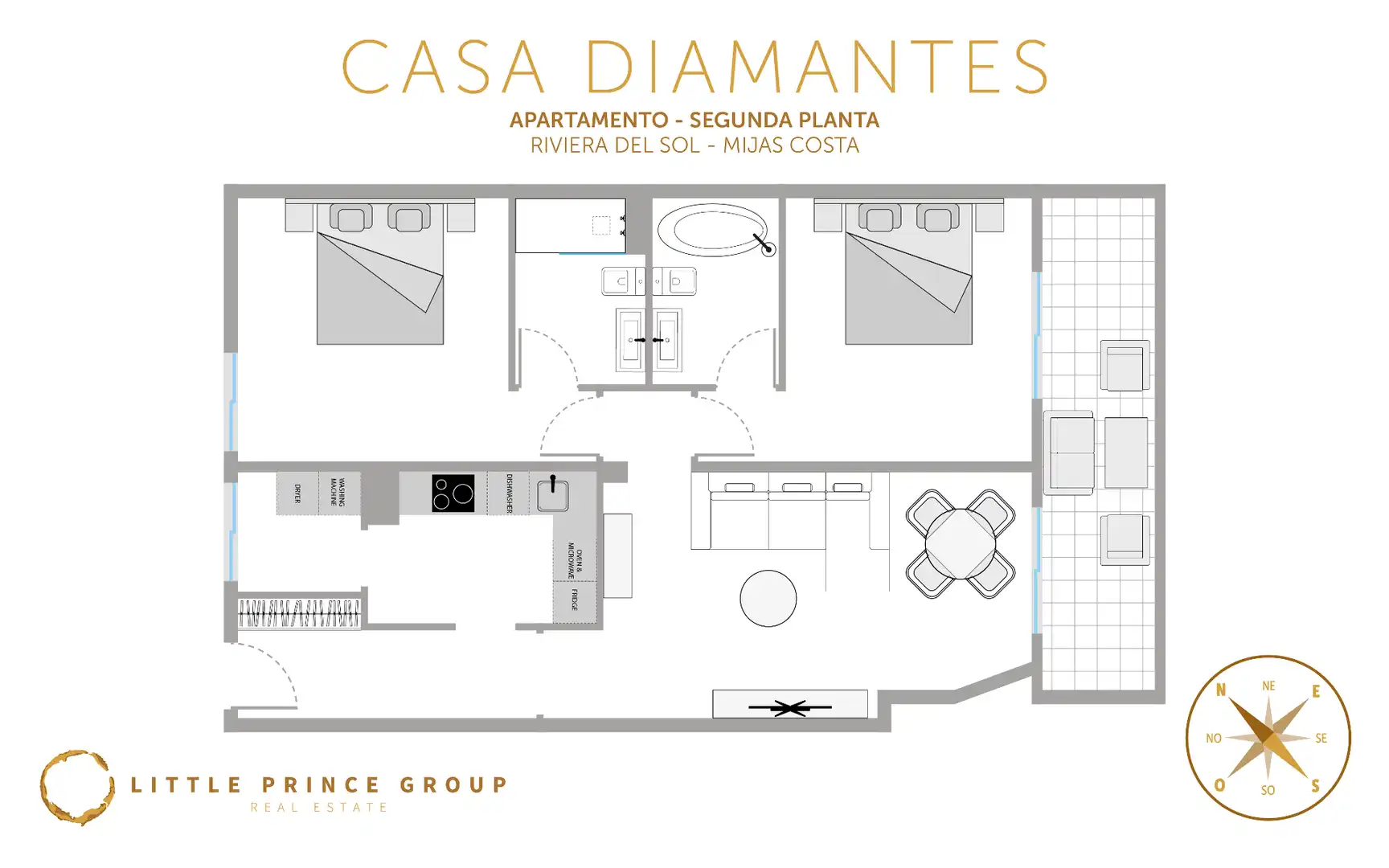 Apartamento en venta en Mijas con Aire acondicionado, Parquet y Terraza