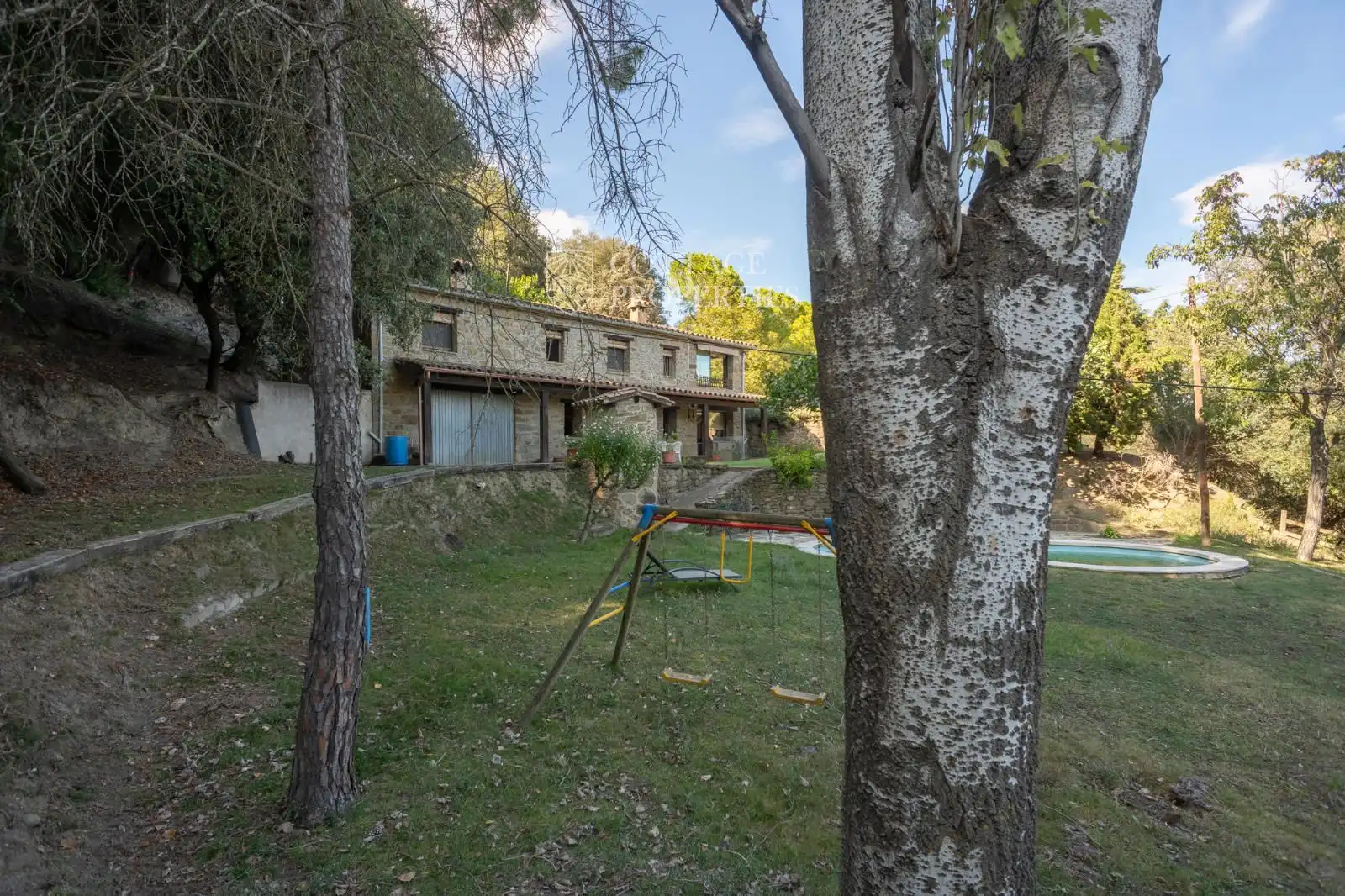 Vista exterior de Finca rústica en venta en Sant Miquel de Campmajor con Calefacción y Piscina