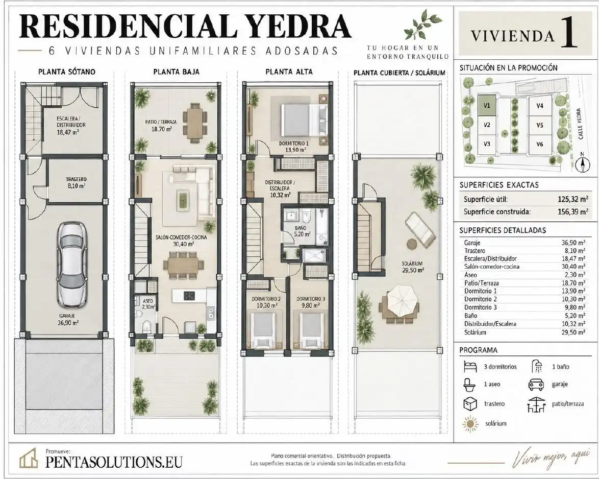 Casa adosada en venta en La Granja - La Colina - Los Pastores