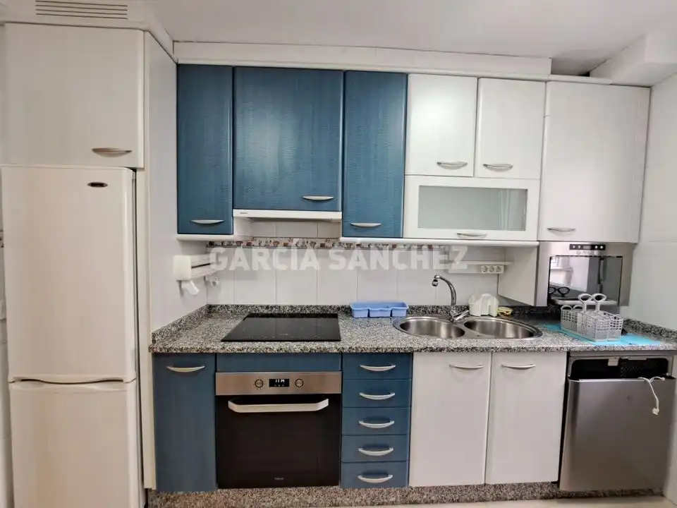 Kitchen of Flat for sale in Boiro  with Terrace and Furnished