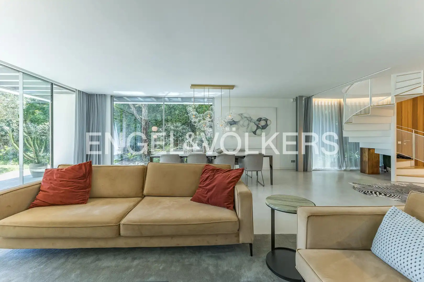 Living room of Houses for rent in Castelldefels  with Air Conditioner, Heating and Private garden