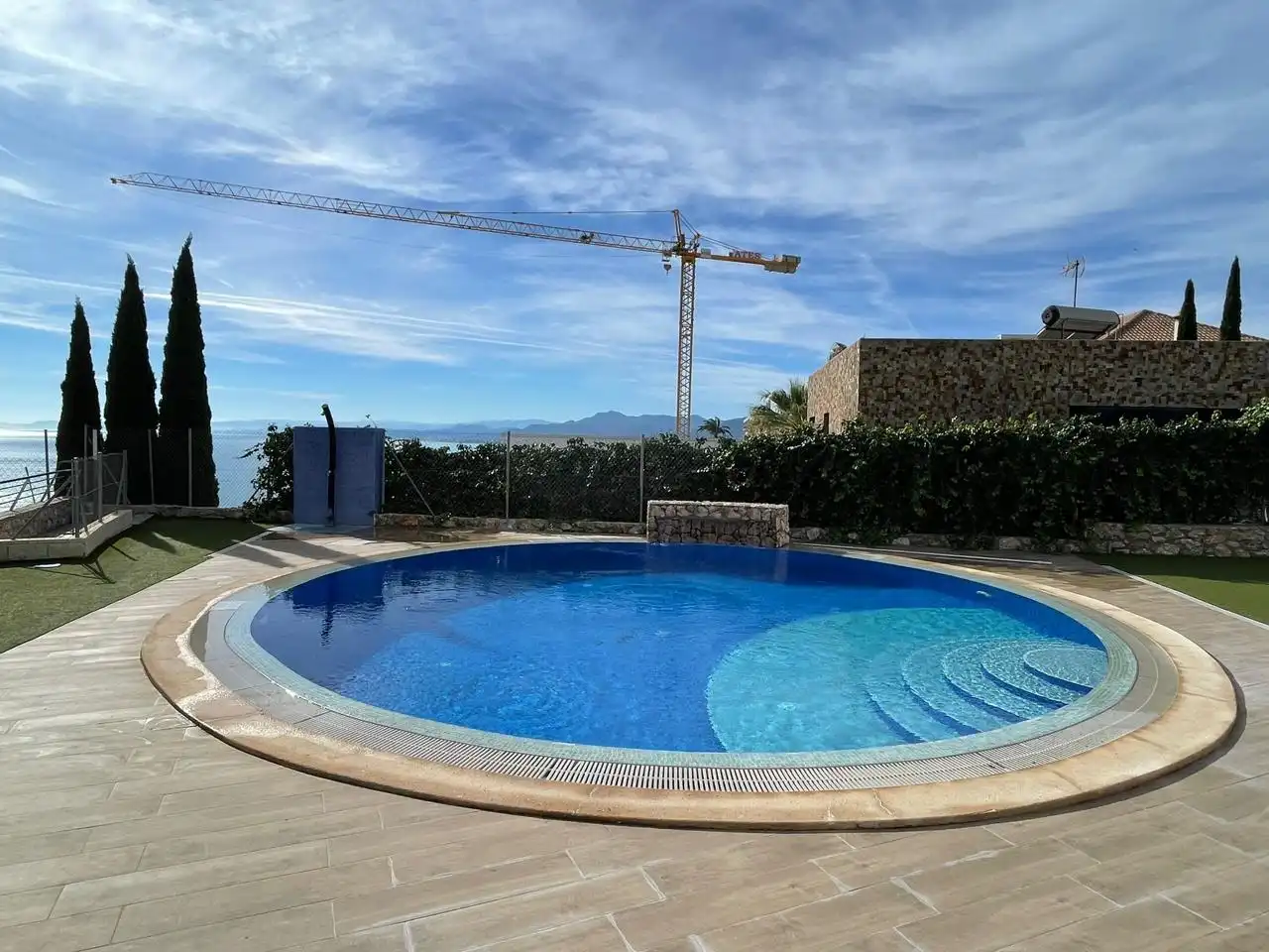Swimming pool of Houses for rent in Cullera  with Air Conditioner, Terrace and Swimming Pool