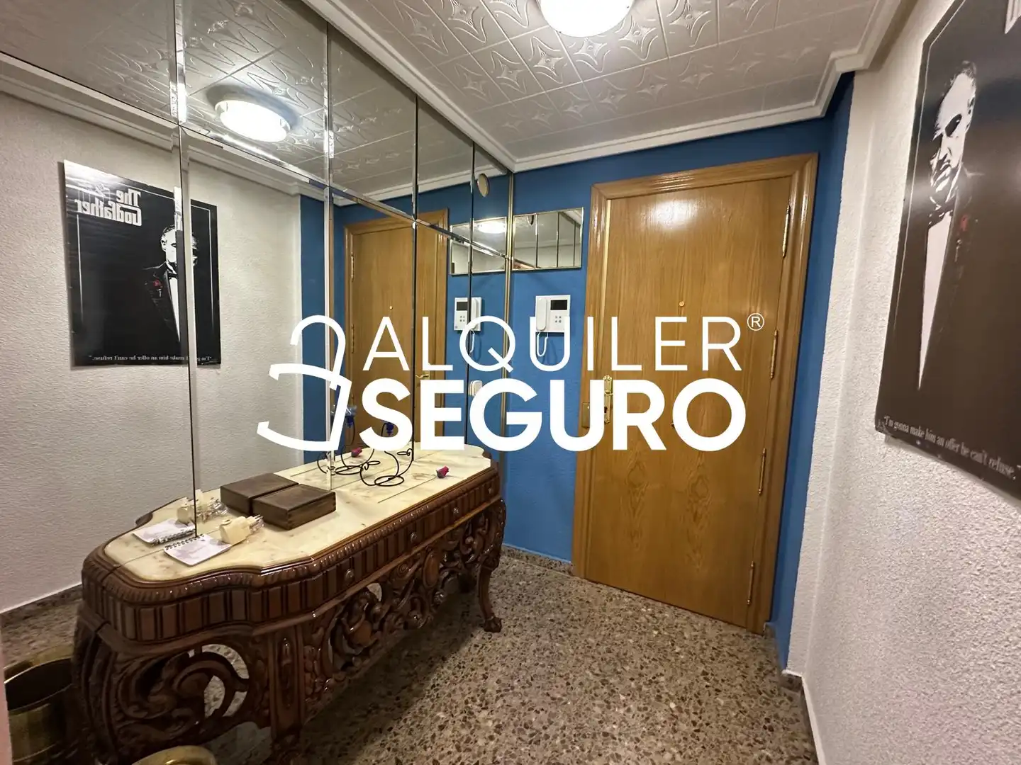 Bedroom of Flat for rent in Alfafar  with Air Conditioner, Terrace and Furnished