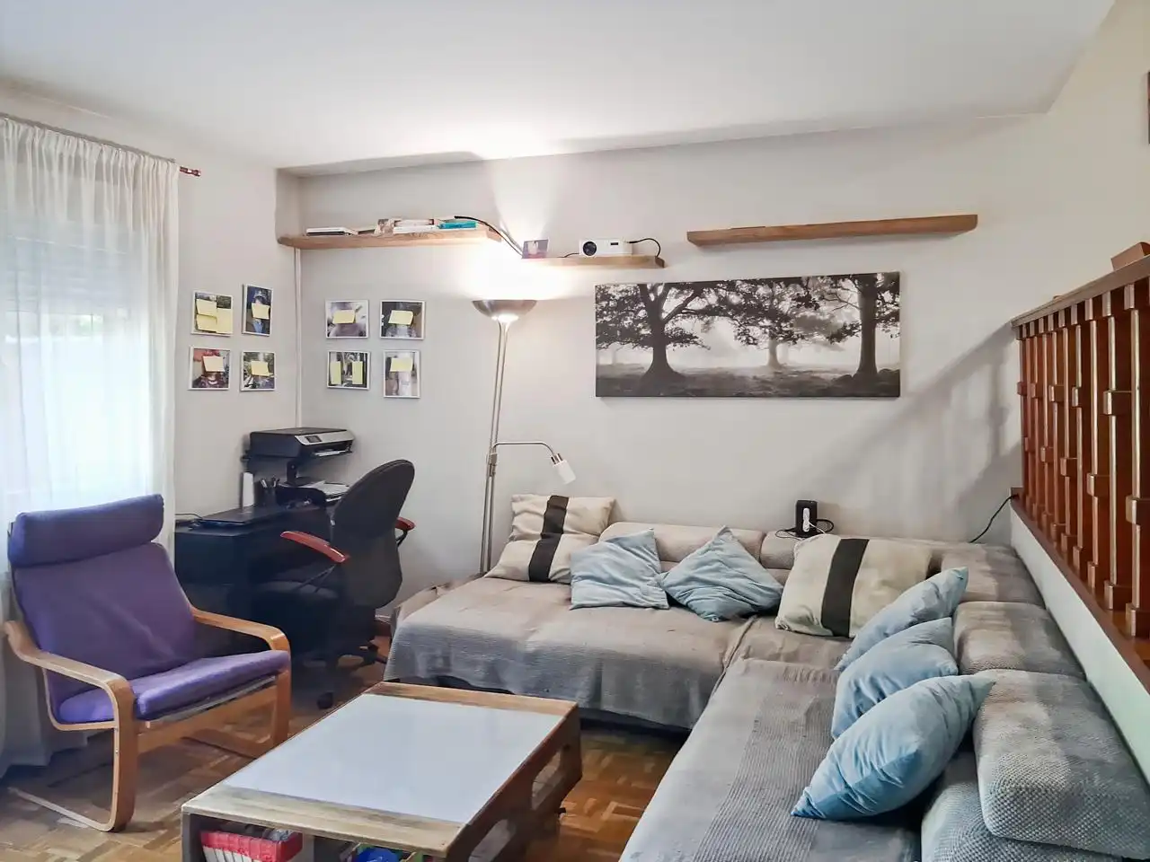 Sala de estar de Dúplex en venta en Rivas-Vaciamadrid con Calefacción, Jardín privado y Parquet