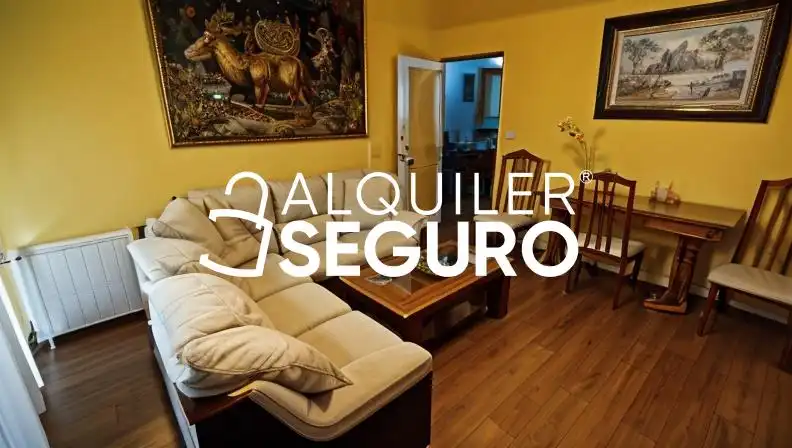 Wohnzimmer von Wohnung zur Miete in Madrid mit Heizung, Terrasse und Möbliert