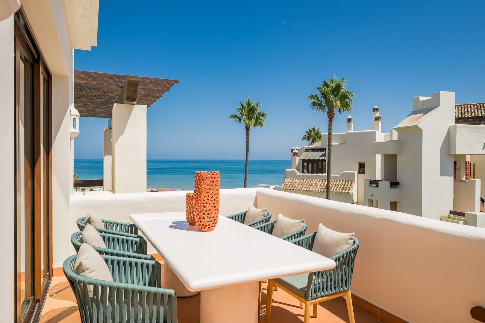 Terrace of Attic for sale in Estepona  with Air Conditioner, Private garden and Terrace