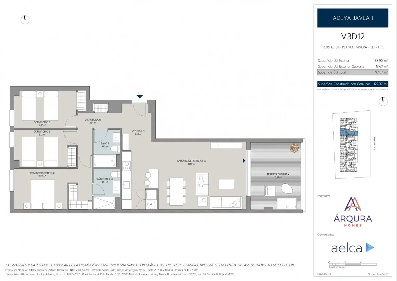 Appartamento con terrazza in vendita a Montañar - El Arenal, imagen 9