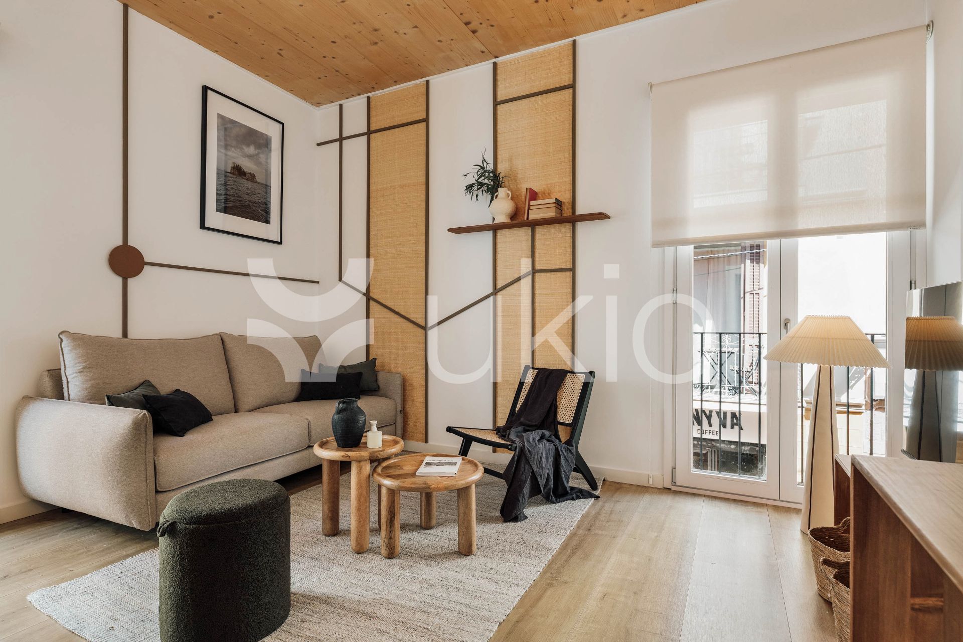 Sala d'estar de Apartament de lloguer en  Barcelona Capital amb Aire condicionat, Calefacció i Terrassa