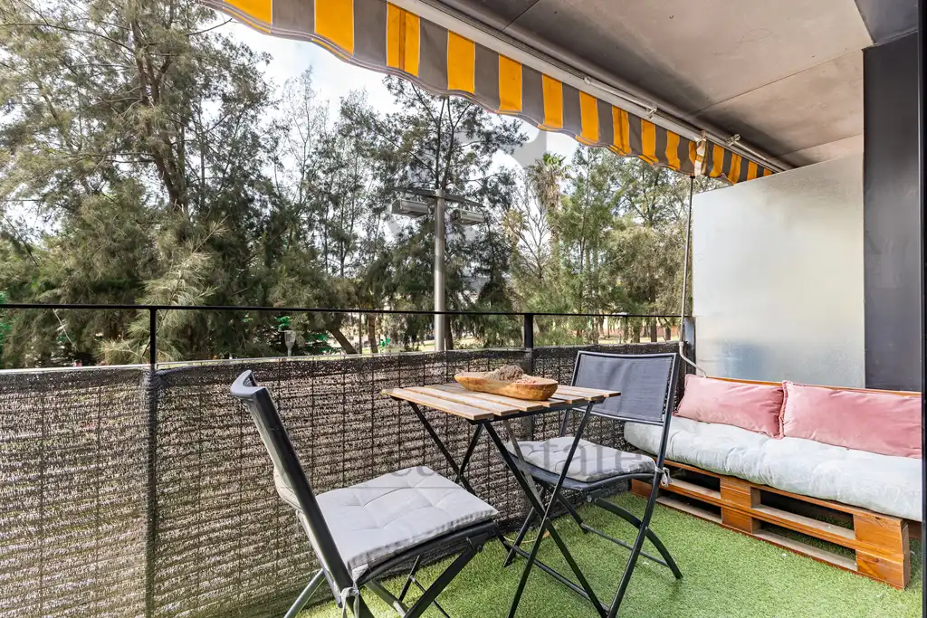 Balcony of Flat for sale in  Barcelona Capital  with Air Conditioner, Heating and Oven