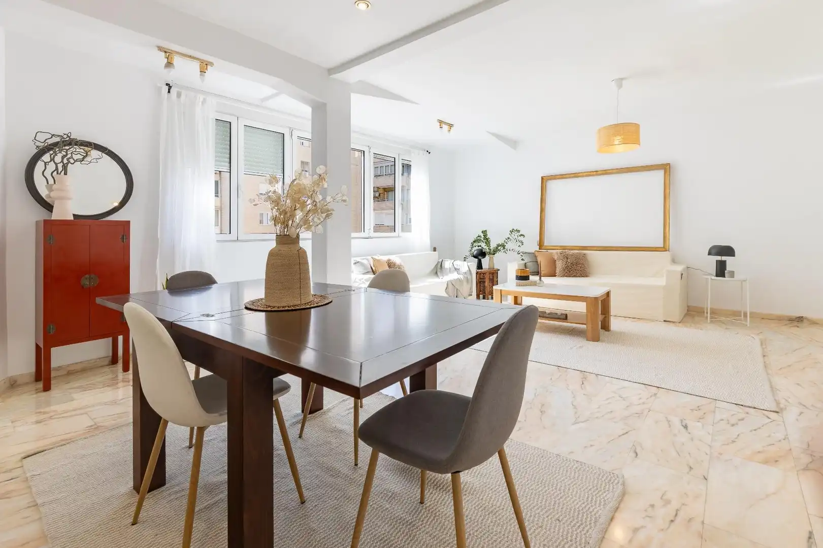Dining room of Flat for sale in Valencia  with Air Conditioner
