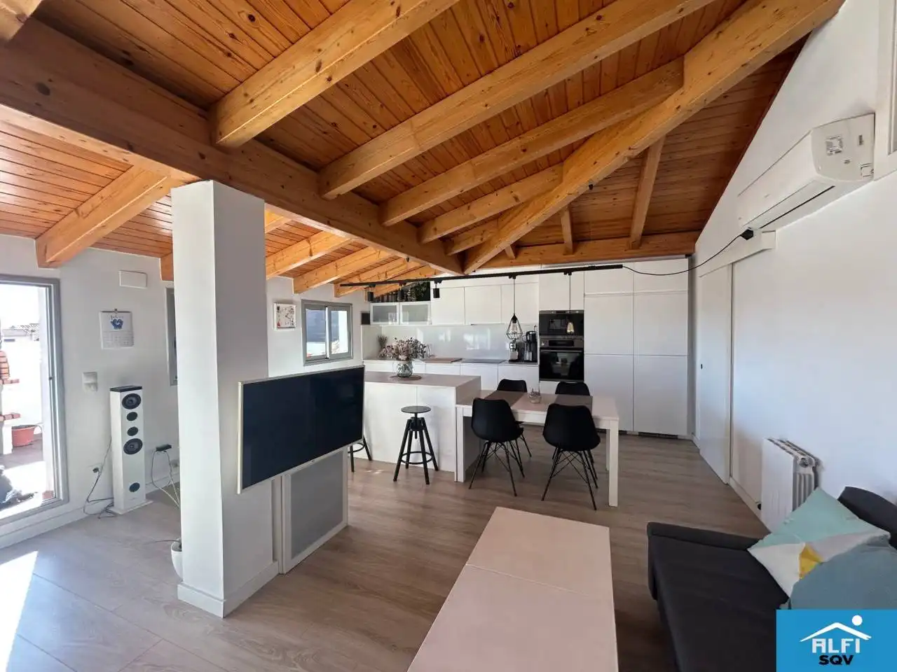 Cuina de Dúplex en venda en Sabadell amb Aire condicionat, Calefacció i Parquet