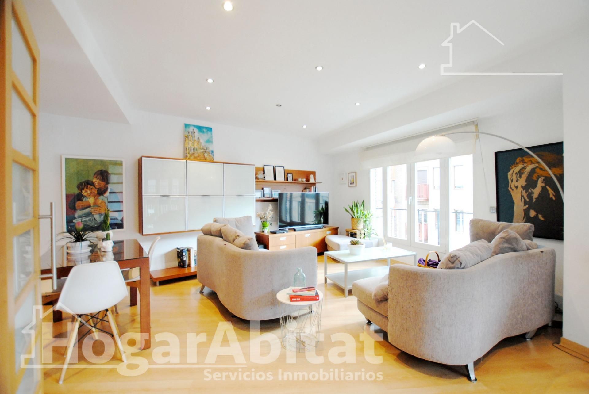Living room of Flat for sale in Oliva  with Air Conditioner, Heating and Terrace