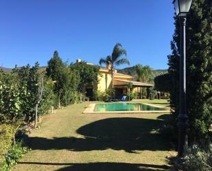 Garden of Country house to rent in Ojén  with Air Conditioner, Heating and Private garden