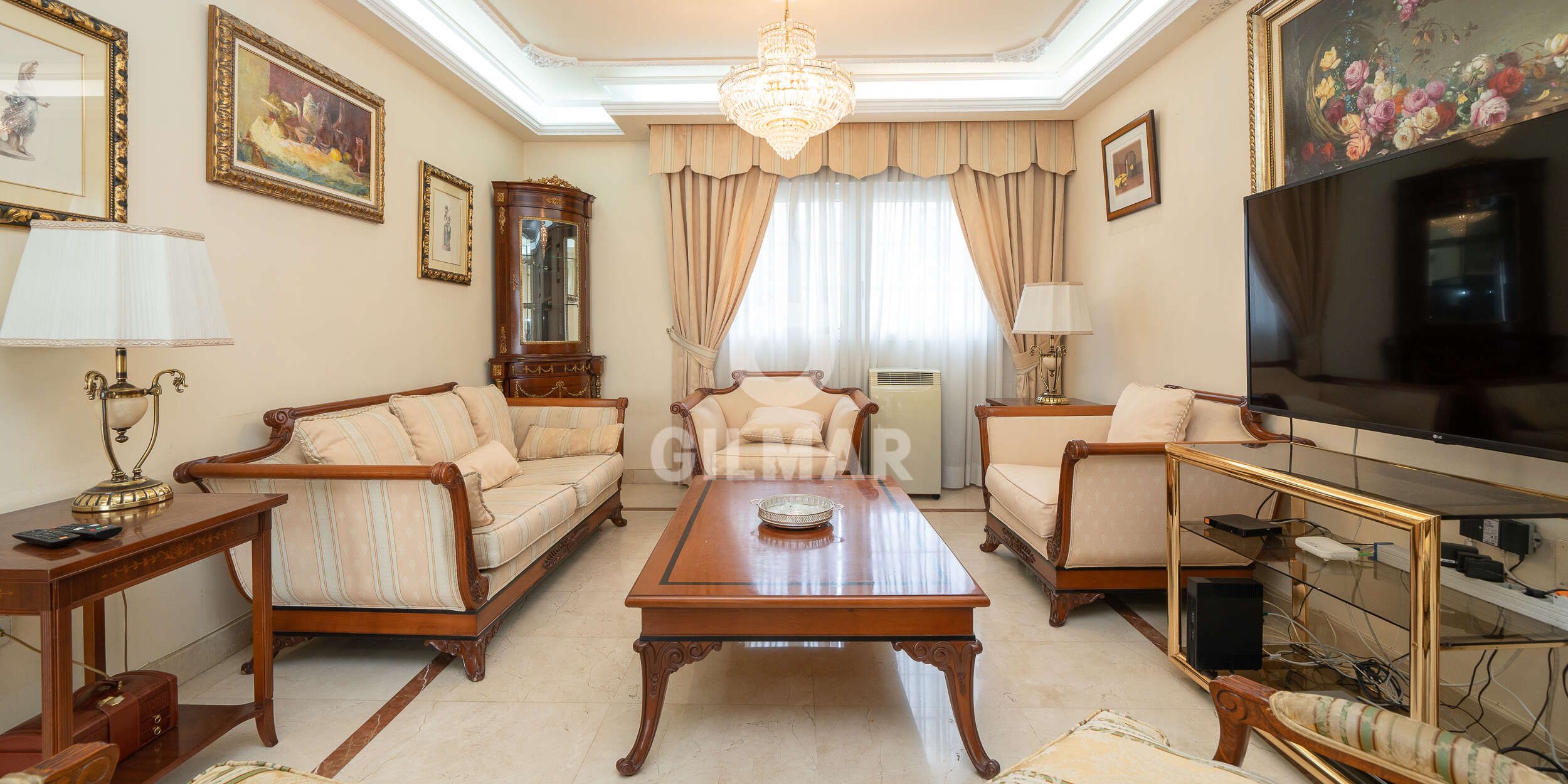 Living room of House or chalet for sale in  Madrid Capital  with Swimming Pool