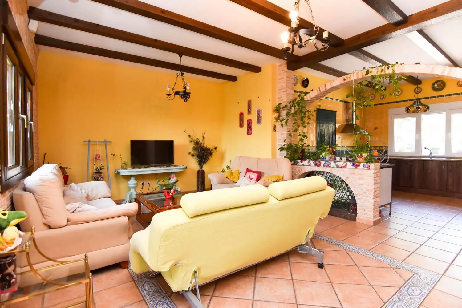 Sala de estar de Finca rústica en venta en Navalcarnero con Jardín privado, Terraza y Trastero
