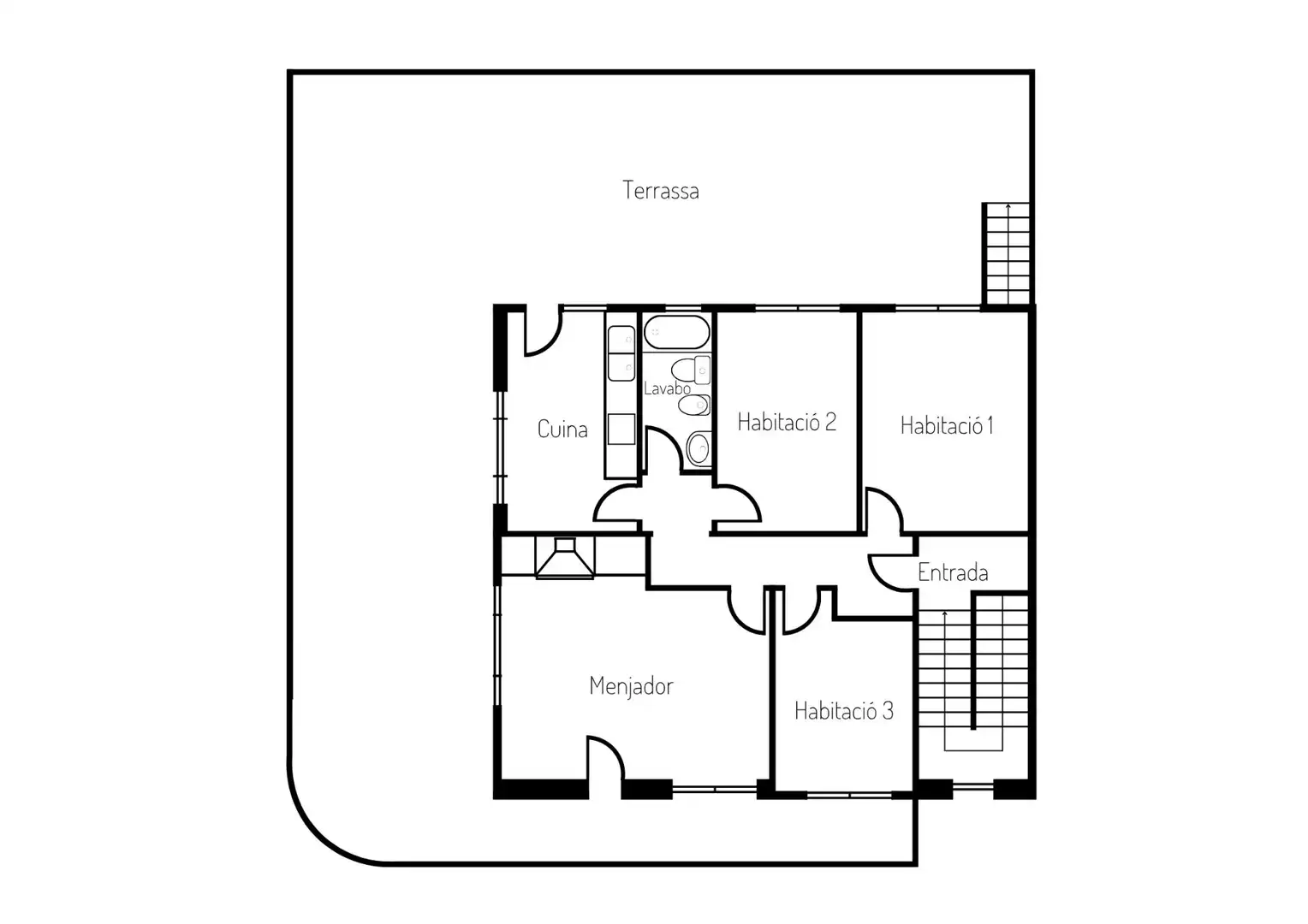 Einfamilien-Reihenhaus zum Verkauf in Sant Joan Les Fonts mit Heizung, Terrasse und Ofen
