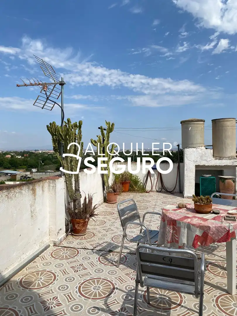 Terraza de Piso de alquiler en Murcia con Aire acondicionado y Amueblado