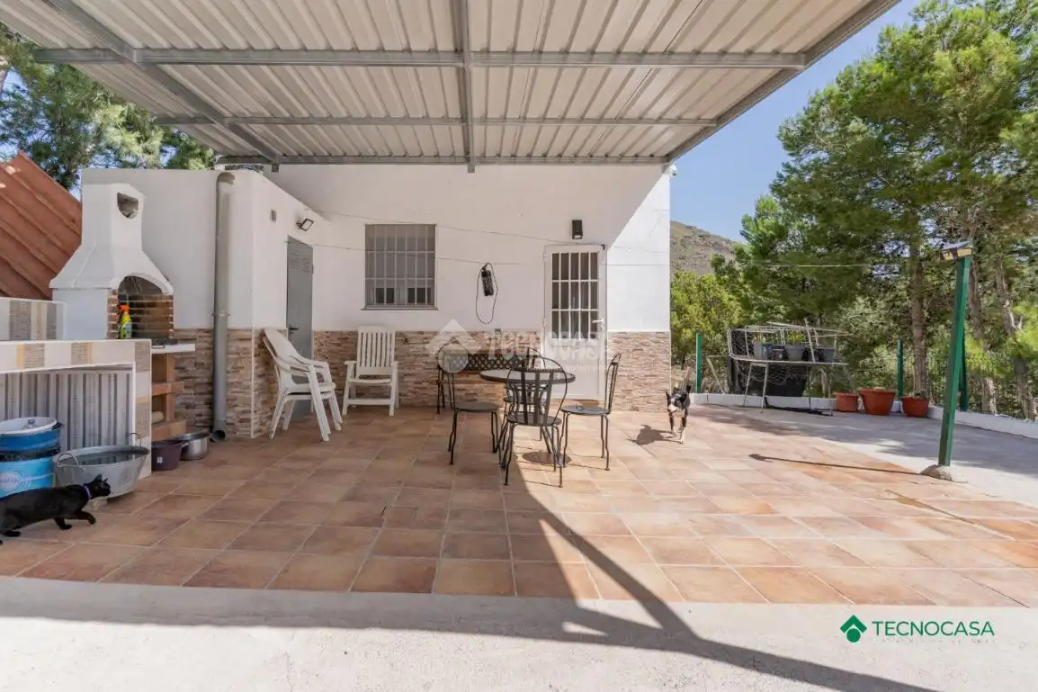 Terraza de Finca rústica en venta en Vícar con Aire acondicionado y Amueblado