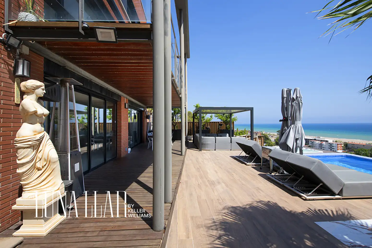 Terrasse von Haus oder Chalet zur Miete in Sitges mit Klimaanlage, Terrasse und Möbliert