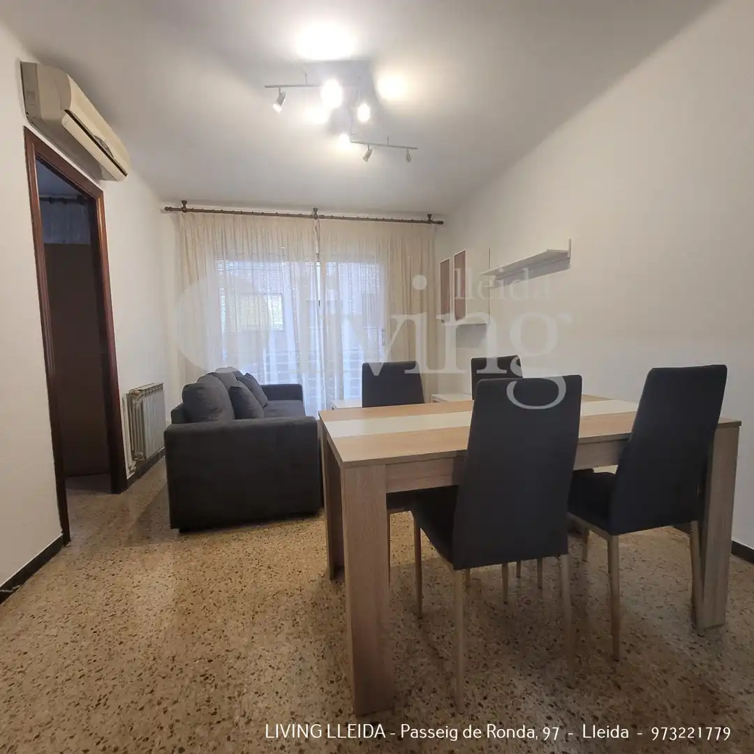 Wohnzimmer von Wohnung zur Miete in Lleida mit Klimaanlage, Heizung und Terrasse
