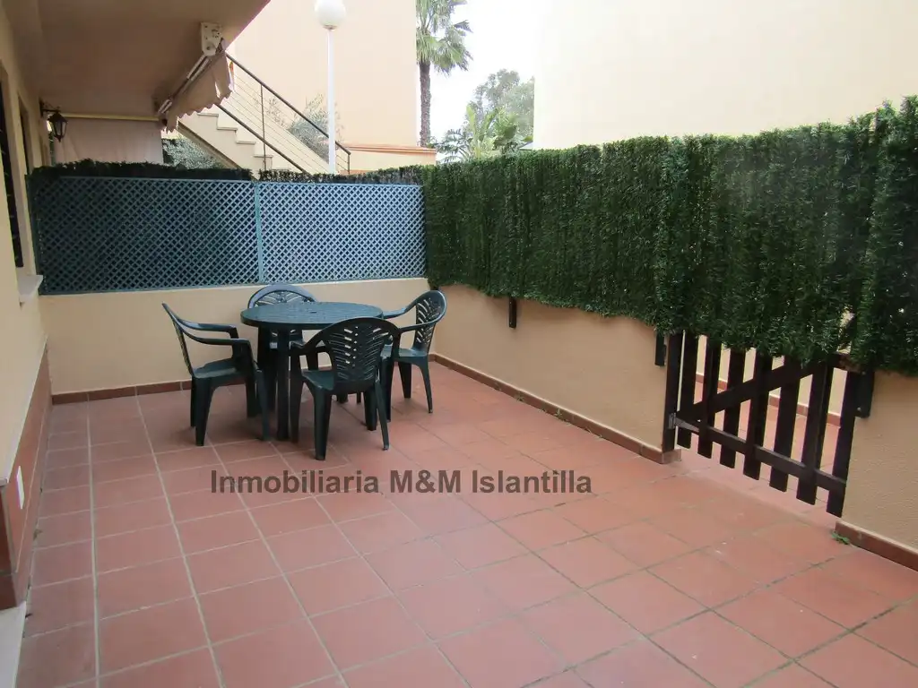 Jardín de Apartamento en venta en Islantilla con Terraza, Trastero y Amueblado