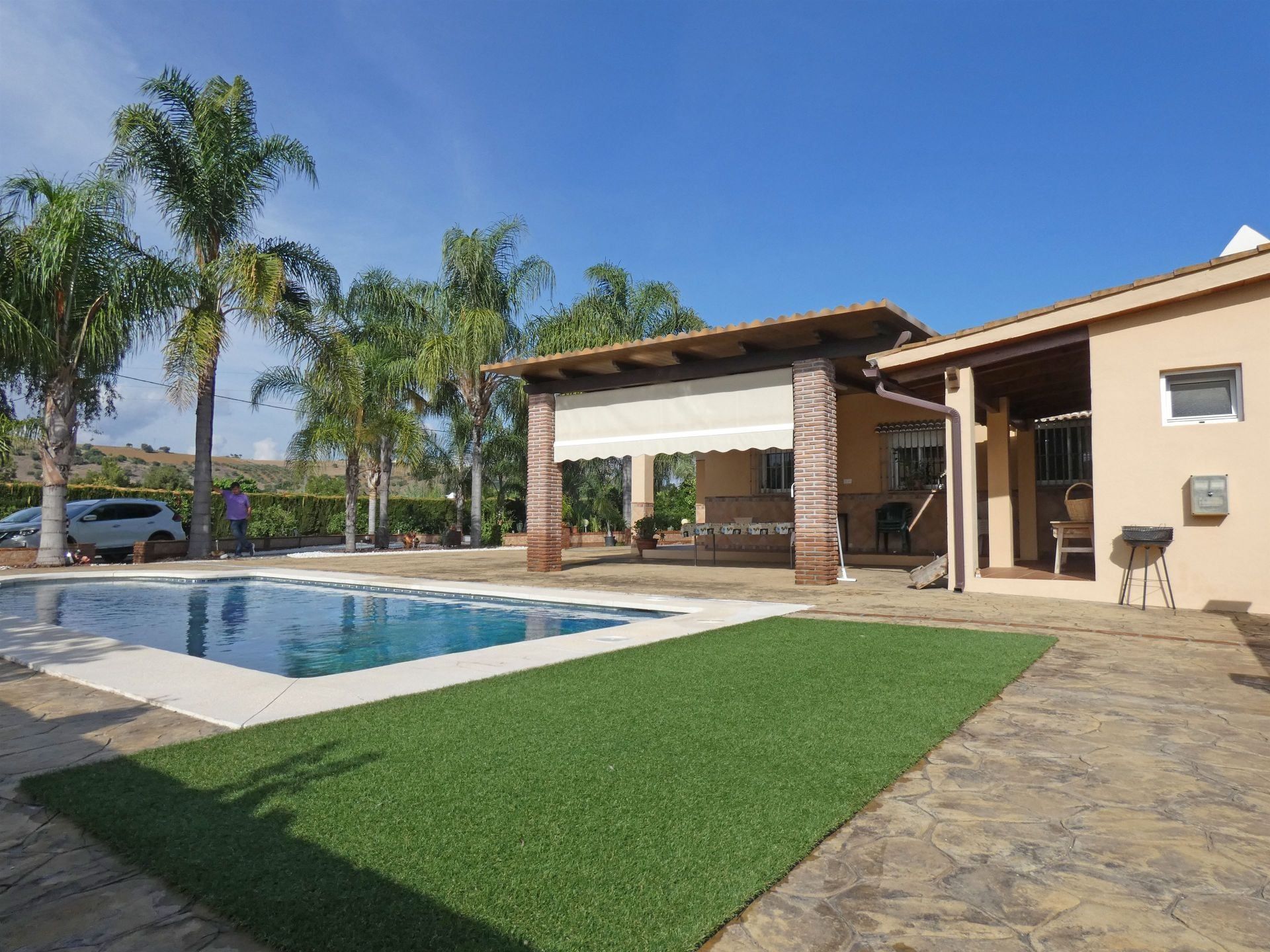 Piscina de Finca rústica de alquiler en Coín con Aire acondicionado y Piscina