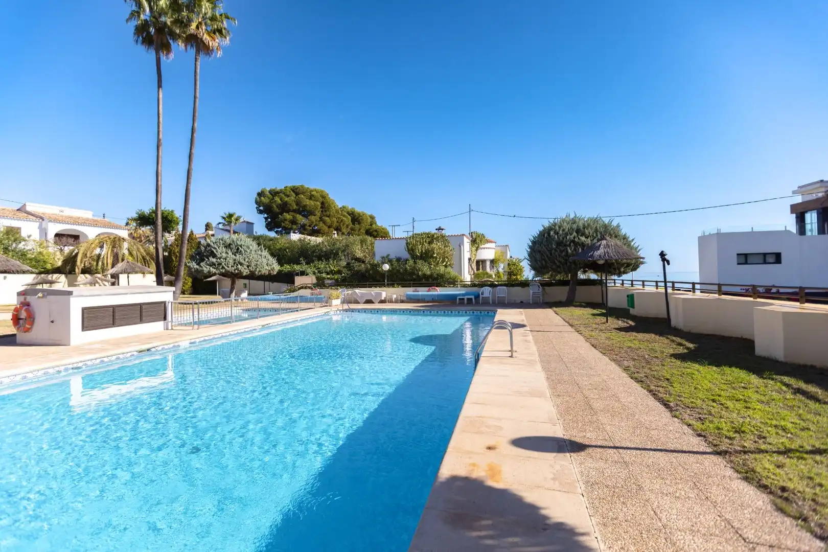 Piscina de Apartamento en venta en Calpe / Calp con Calefacción, Jardín privado y Terraza