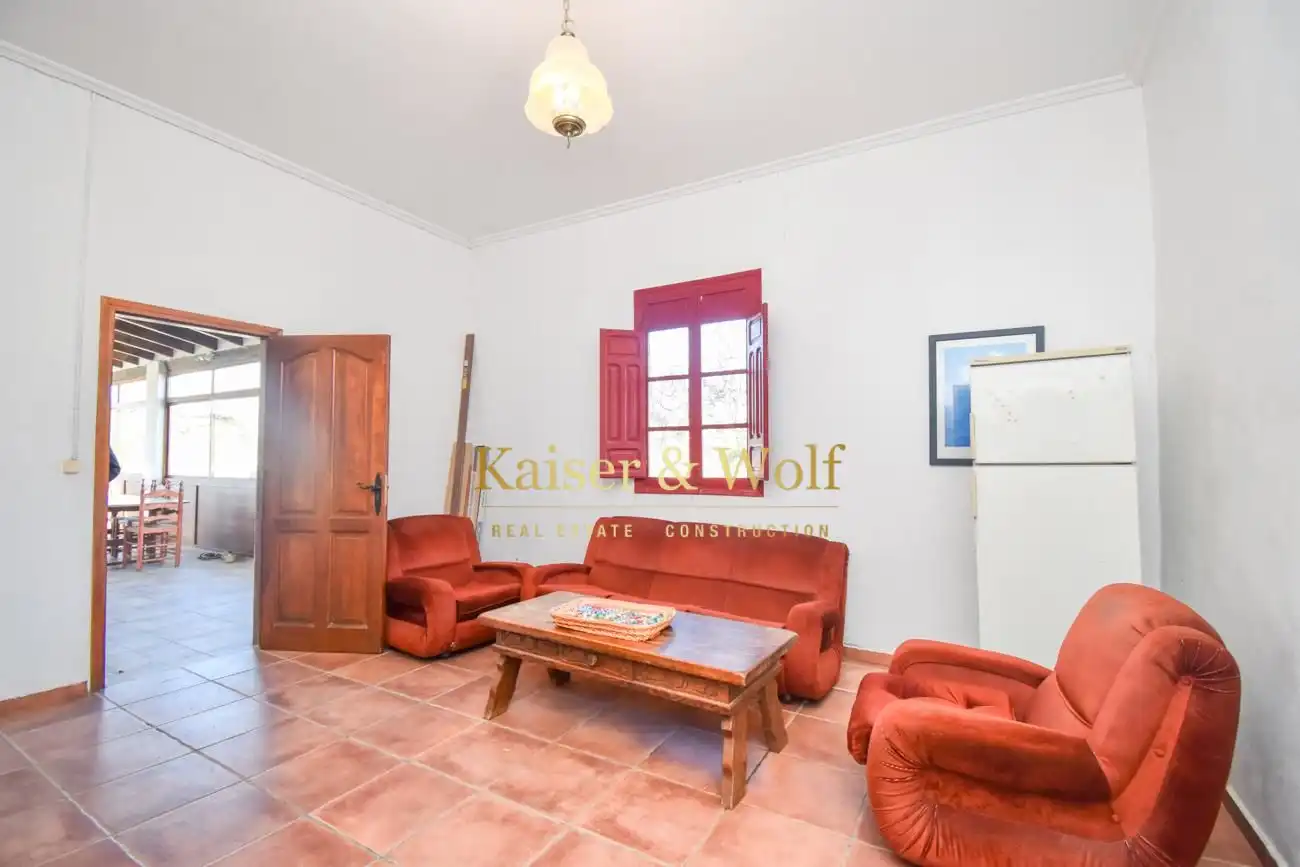 Wohnzimmer von Country house zum Verkauf in Elche / Elx mit Klimaanlage, Privatgarten und Terrasse