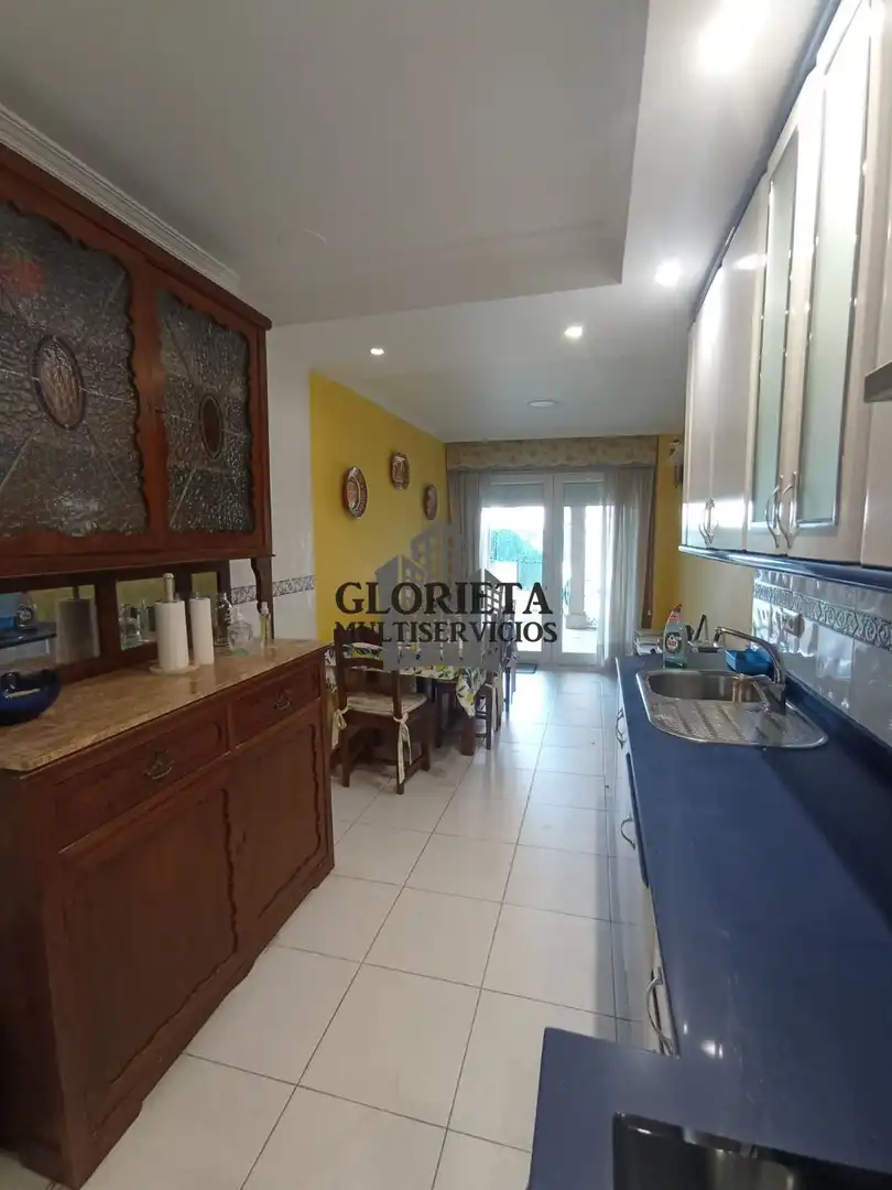 Cocina de Casa adosada en venta en Baiona con Calefacción, Parquet y Terraza