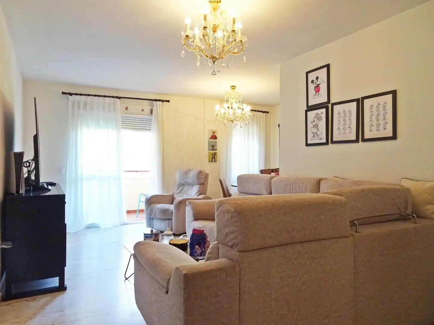 Sala de estar de Piso en venta en Málaga con Aire acondicionado, Terraza y Amueblado