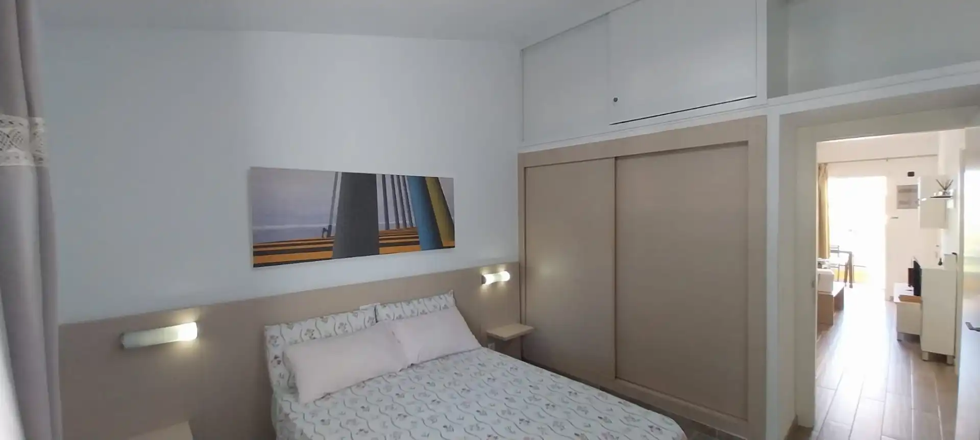 Dormitori de Apartament de lloguer en San Bartolomé de Tirajana amb Aire condicionat, Calefacció i Terrassa