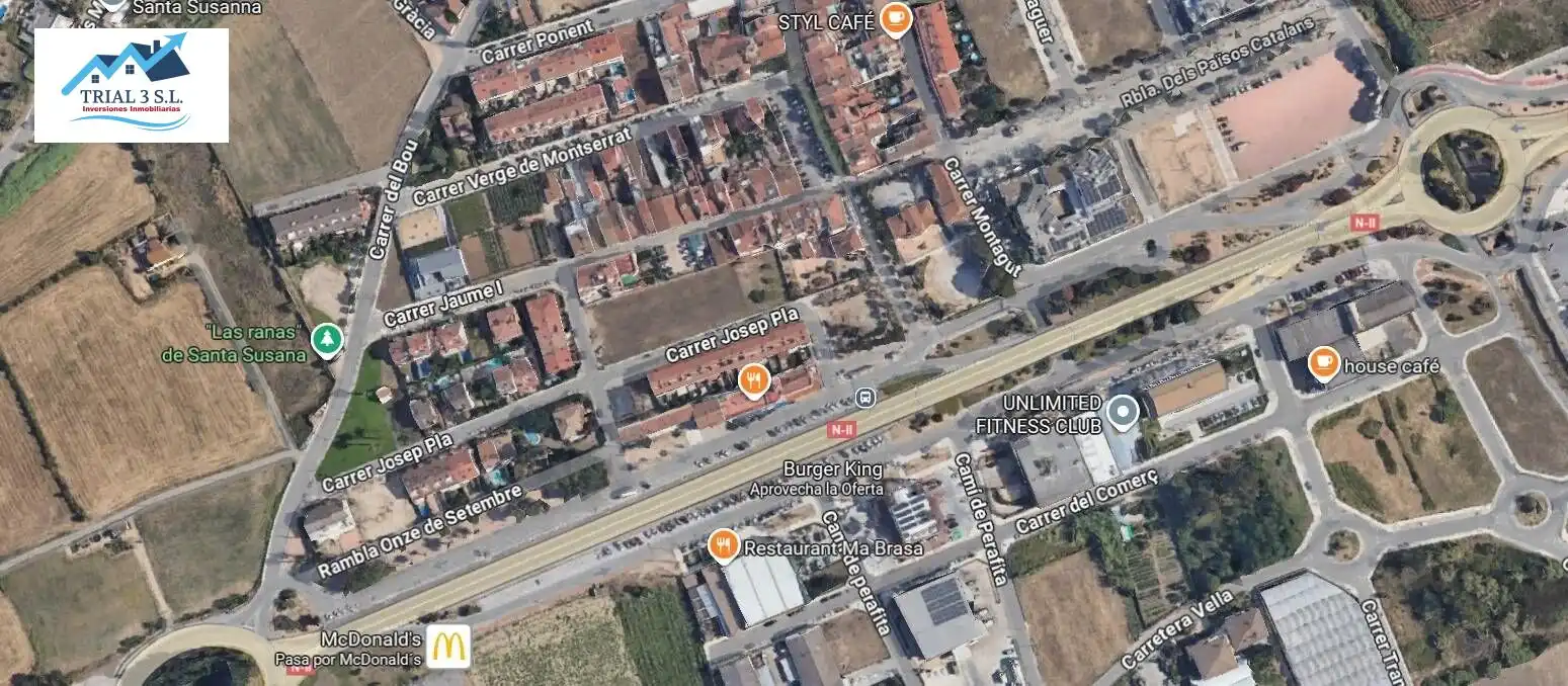 Vista exterior de Casa o chalet en venta en Santa Susanna con Jardín privado, Terraza y Balcón