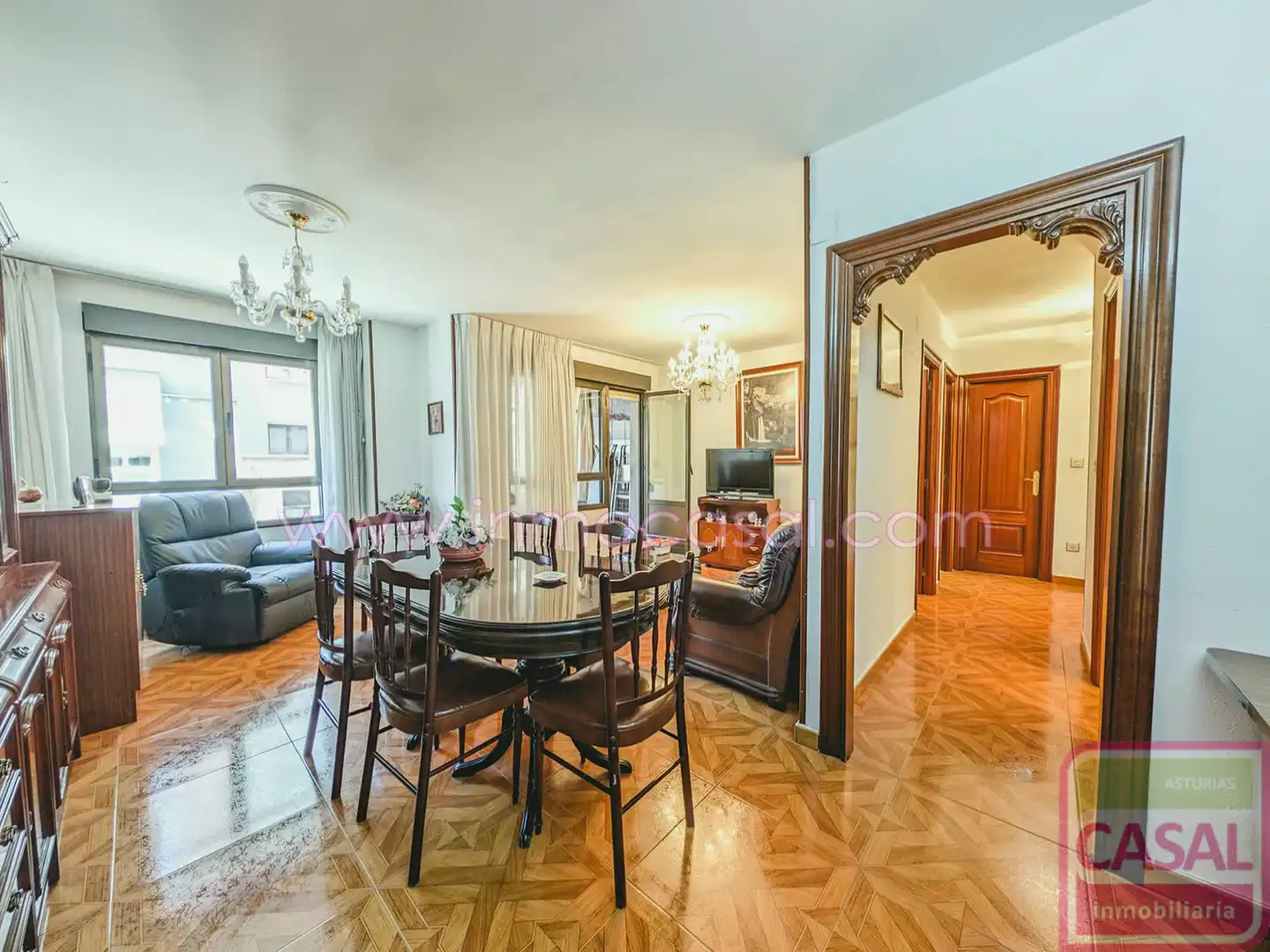 Living room of Flat for sale in Langreo  with Heating, Terrace and Storage room