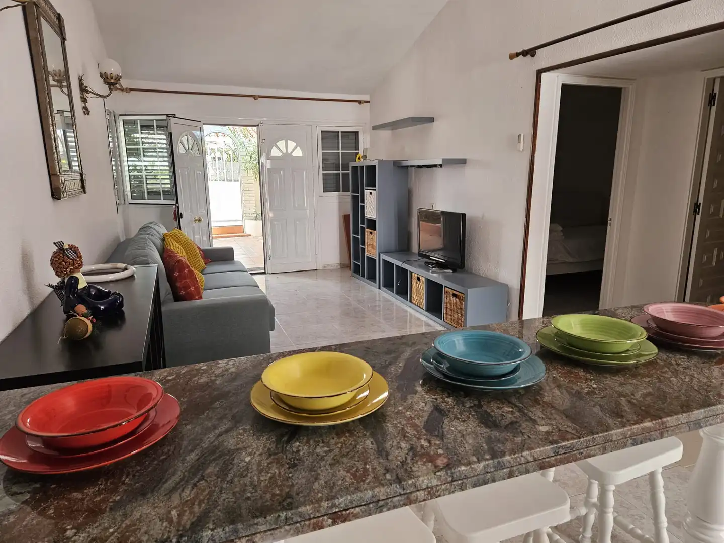 Sala de estar de Casa o chalet en venta en San Bartolomé de Tirajana con Aire acondicionado, Jardín privado y Amueblado