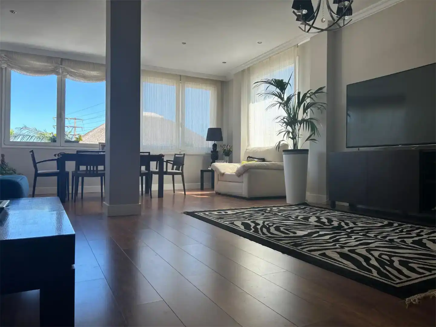 Sala de estar de Piso en venta en Málaga con Aire acondicionado, Jardín privado y Parquet