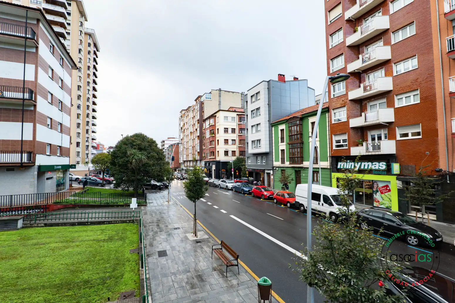 Exterior view of Flat for sale in Gijón   with Heating, Private garden and Parquet flooring