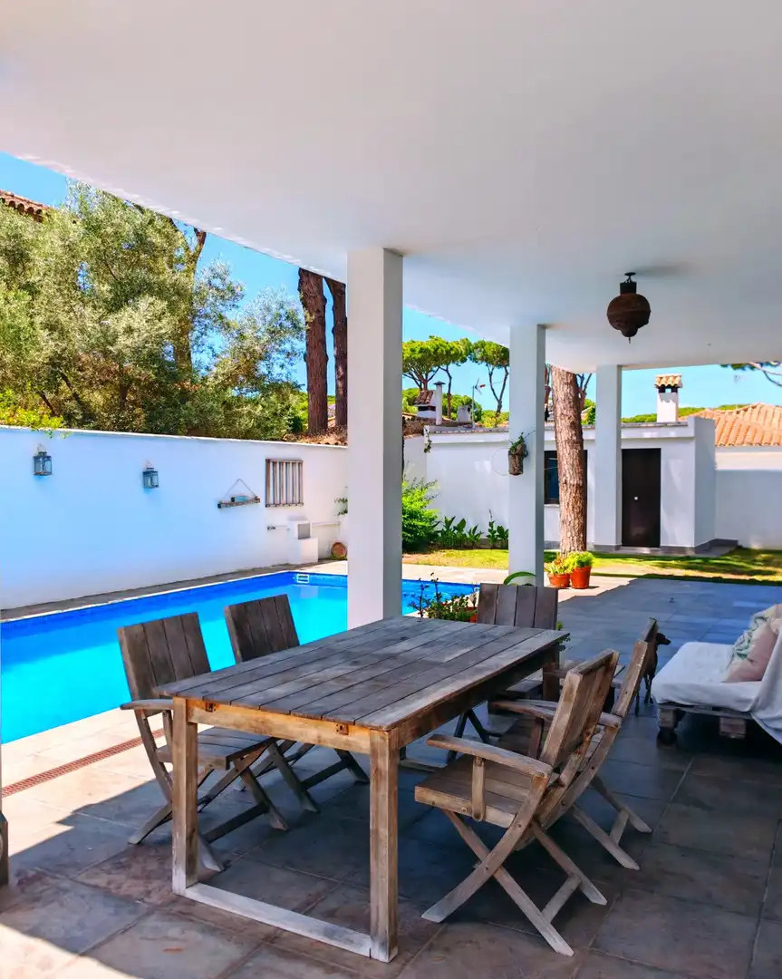 Terraza de Casa o chalet en venta en Chiclana de la Frontera con Aire acondicionado, Jardín privado y Terraza