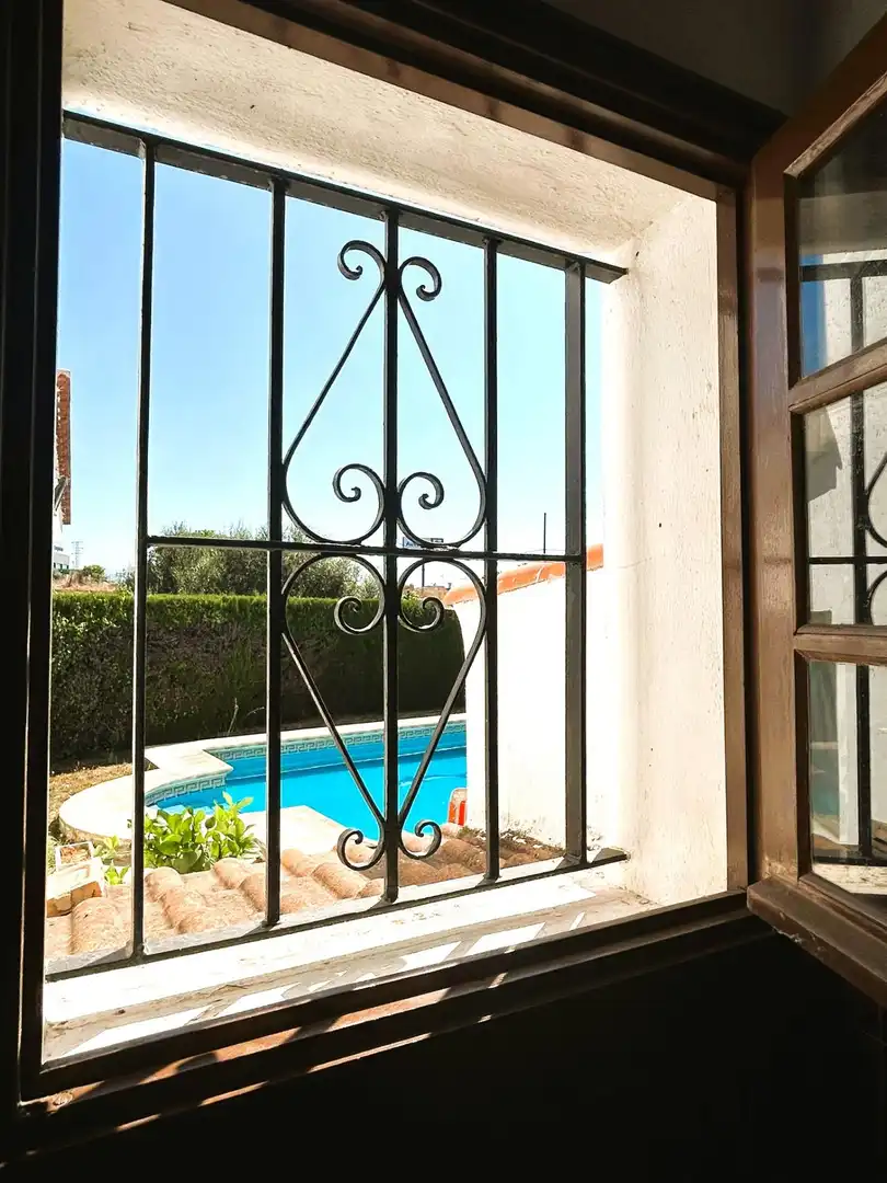 Piscina de Finca rústica en venda en Estepona amb Jardí privat, Terrassa i Piscina