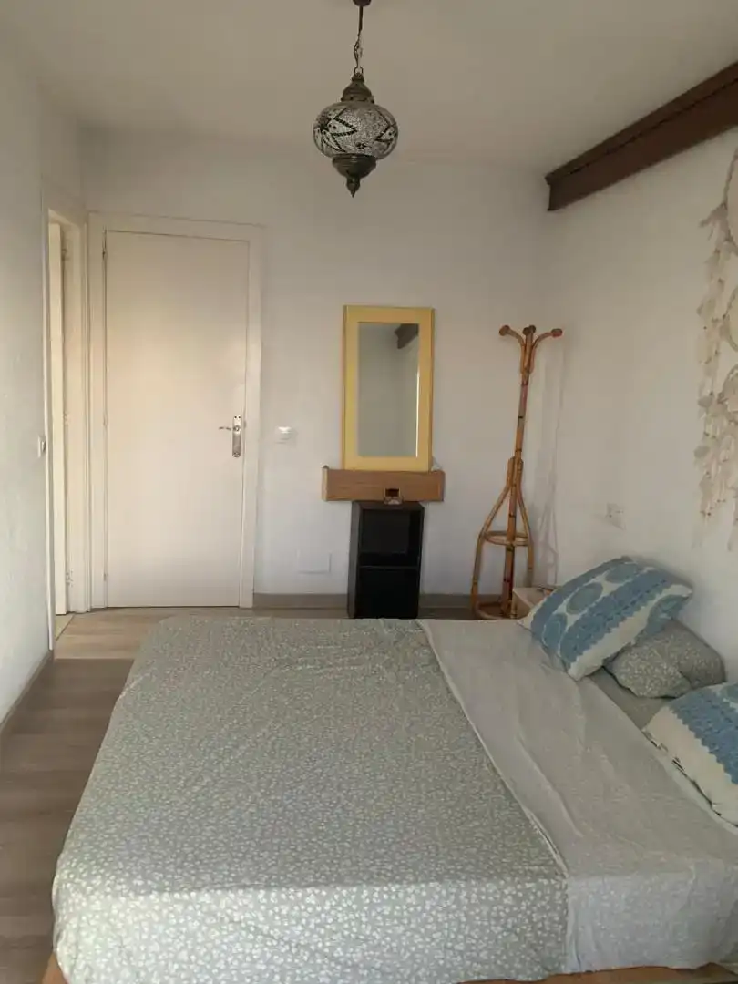Bedroom of Attic for share in  Palma de Mallorca  with Parquet flooring, Storage room and Furnished
