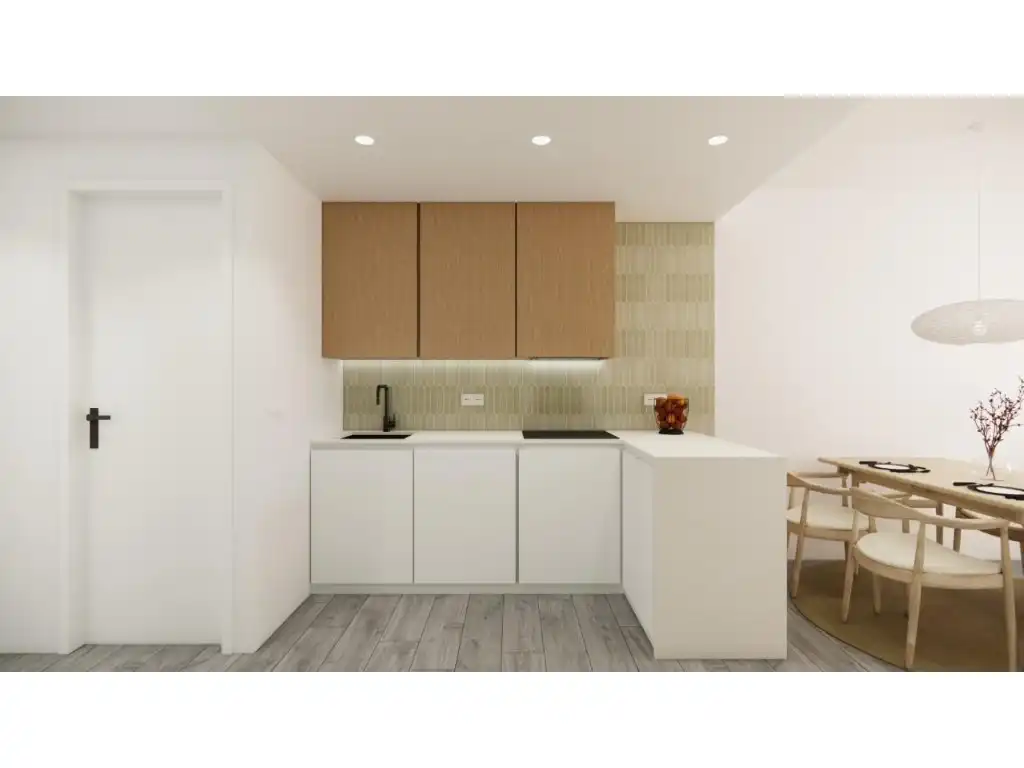 Cocina de Apartamento en venta en Pilar de la Horadada con Aire acondicionado y Piscina