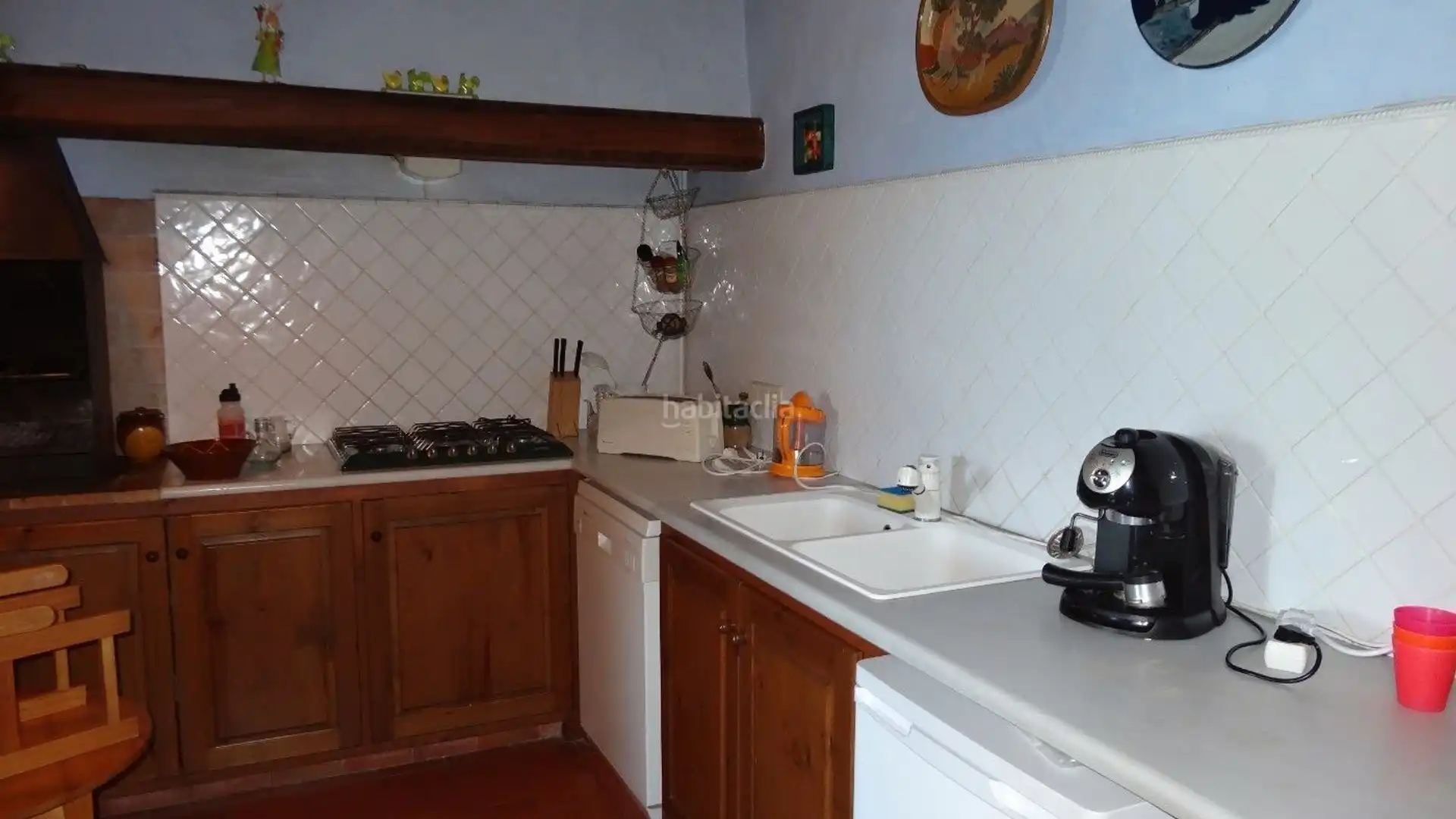 Cocina de Finca rústica en venta en Corçà con Jardín privado, Trastero y Piscina