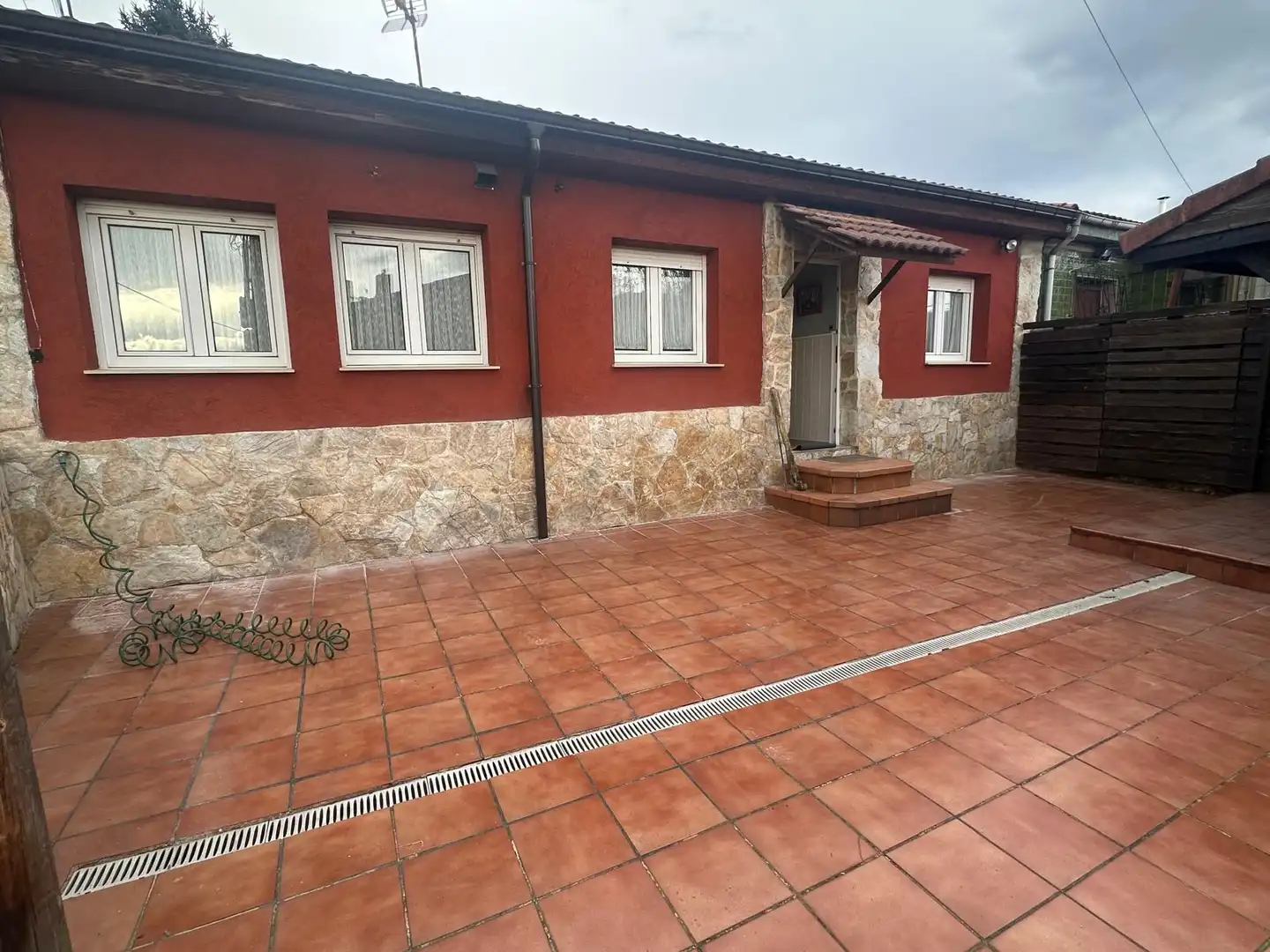 Exterior view of Houses for sale in Langreo  with Heating, Private garden and Terrace