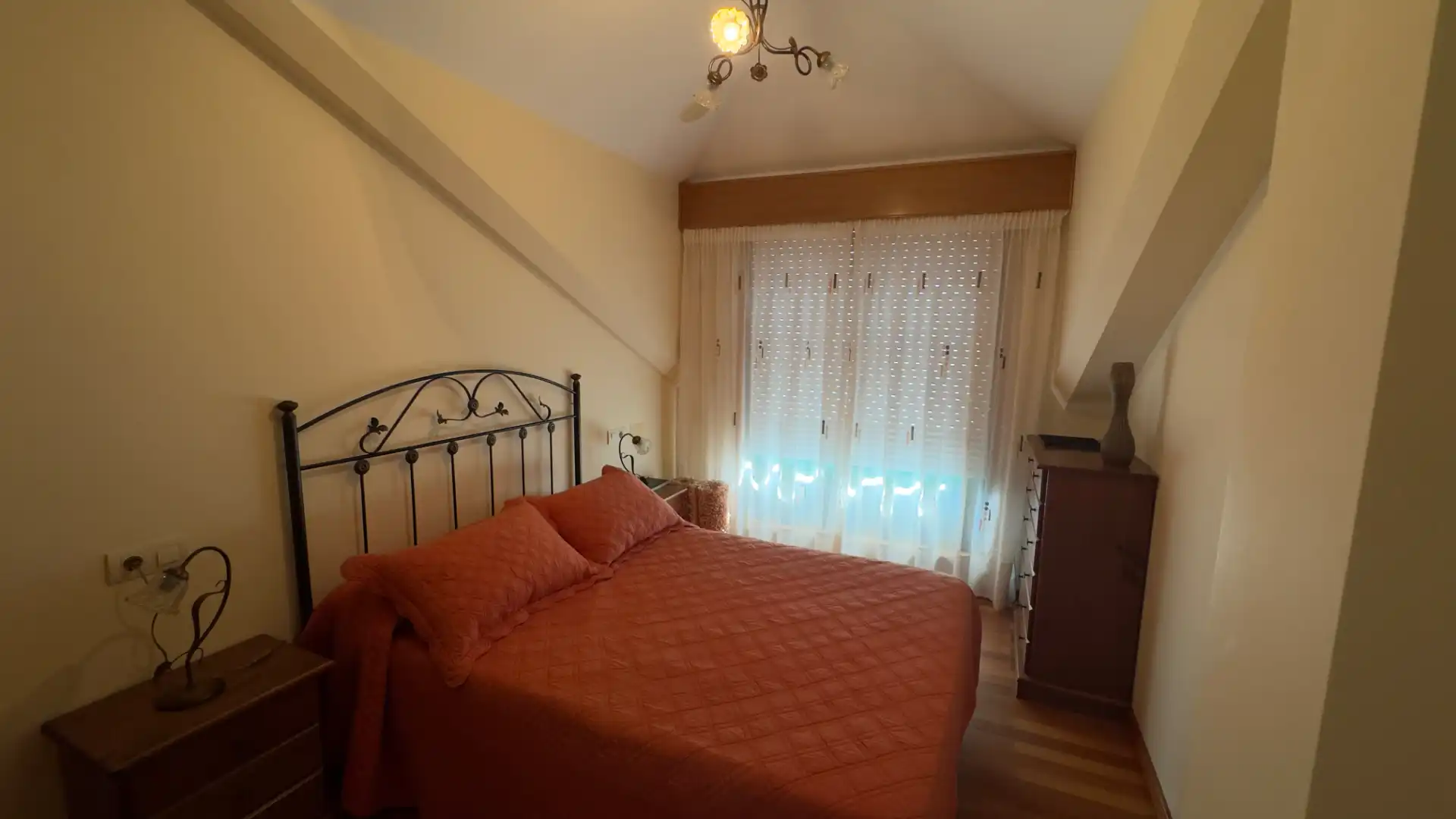 Bedroom of Attic for sale in Ares  with Parquet flooring, Terrace and Furnished