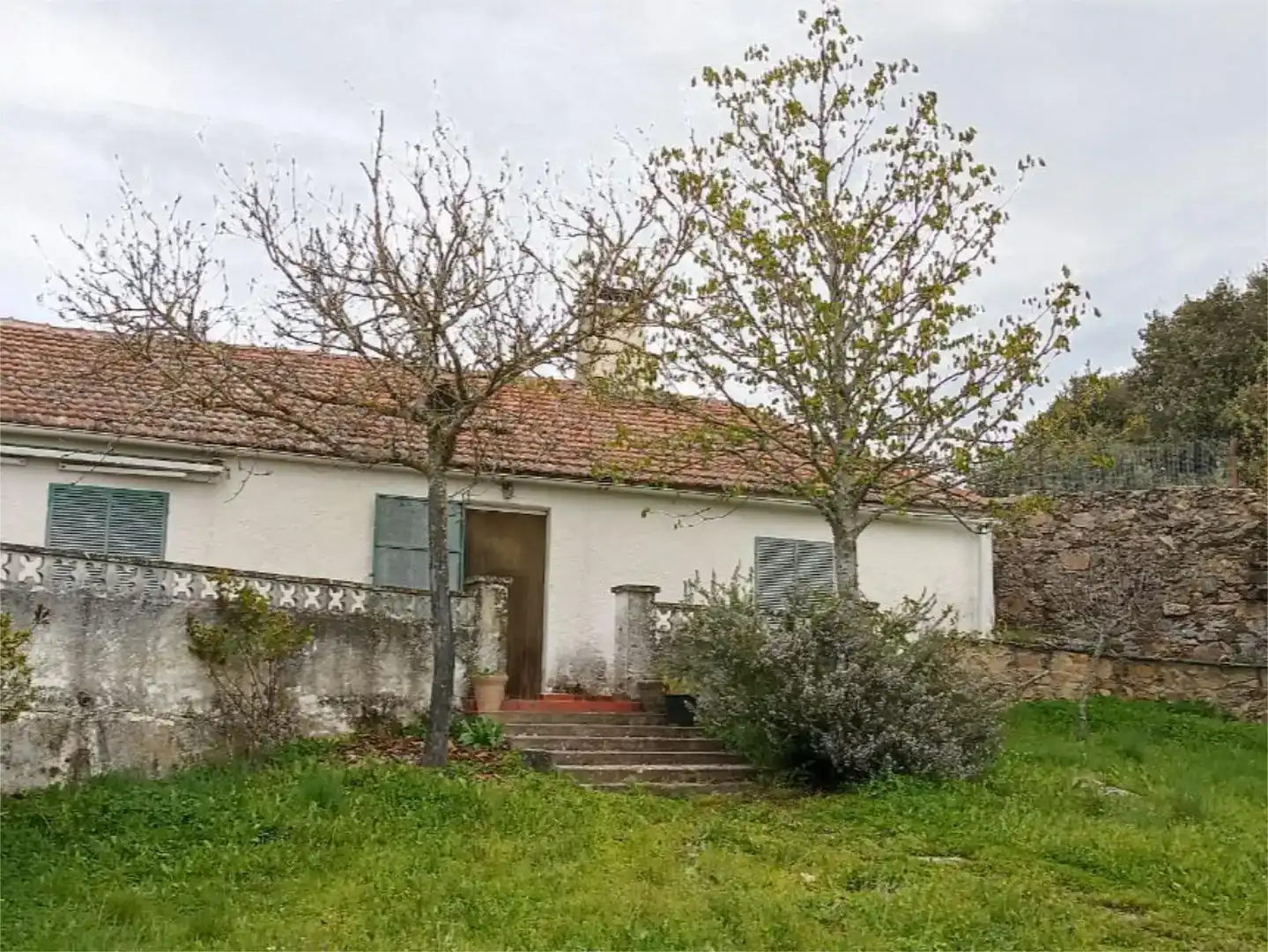 Vista exterior de Planta baja en venta en Membribe de la Sierra con Amueblado