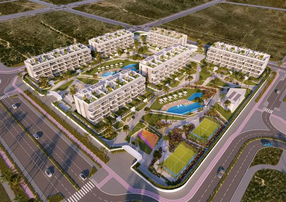 Vista exterior de Apartament en venda en Torrevieja amb Jardí privat, Terrassa i Piscina comunitària