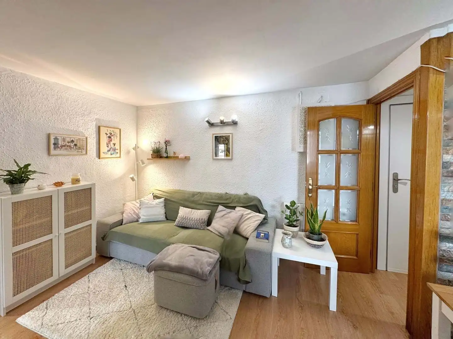 Sala d'estar de Pis en venda en Badalona amb Aire condicionat i Calefacció